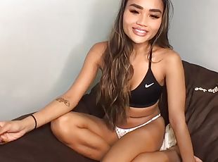 asiatisk, onani, amatør, teenager, legetøj, trusser, liderlig, undertøj, webcam, solo