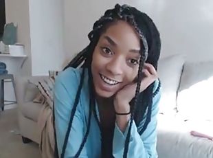 masturbare-masturbation, negresa, codite-pigtail, camera-web, solo