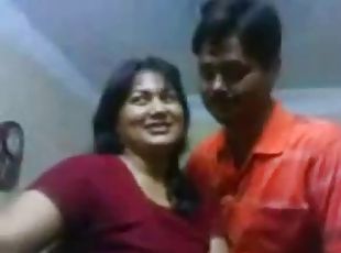 Lubricious milfs Indian bhabhi lets her lover fondle her