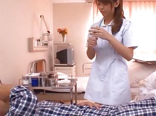 Hot Asian Nurse Sucks Cock