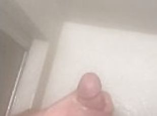 kúpanie, masturbácia, amatérske, robenie-rukou, pov, sprcha, sólo