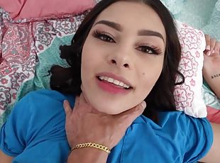 remaja, orang-latina, pov, payu-dara-kecil