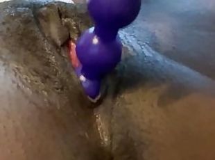 masturbation, orgasme, chatte-pussy, amateur, ébène, jouet, couple, solo