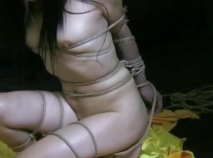 asiático, sadomasoquismo, atada, zorra, fetichista, bondage