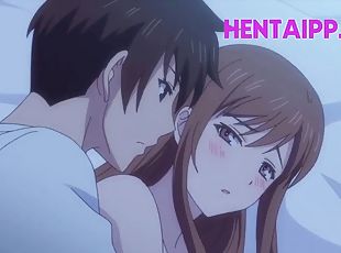 fellation, ejaculation-sur-le-corps, ejaculation-interne, anime, hentai, sœur, brunette