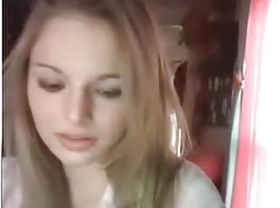 masturbare-masturbation, adolescenta, blonda, camera-web, solo, minuscula