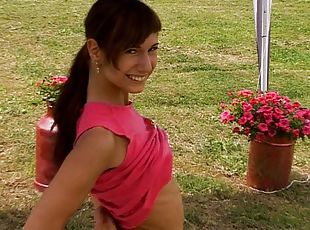 masturbation, en-plein-air, babes, ados, ejaculation, mignonne, solo