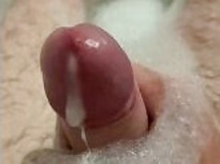 masturbation, amatör, cumshot, gigantisk-kuk, avrunkning, sprut, ensam, kuk