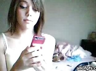 masturbation, amateur, babes, maison, webcam, gode, solo