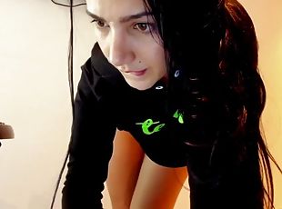 groß-titten, masturbieren, pissen, dilettant, junge, latina, creampie, hintern, allein, brunette