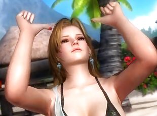 Tina armstrong - doa5 - posing nude - 3d boobs