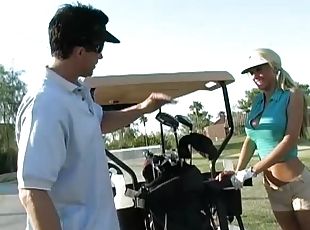 Busty Golf Player Gets Pounded On The Grassy Meadows