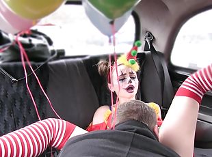 Driver Fucks Cute Valentine Clown Lady Bug