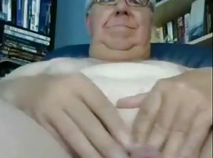 Grandfather cum on cam