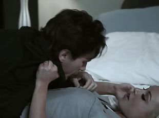 Hot and sexy porn couple fuck hardcore in bed before sleeping