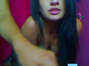 masturbación, coño-pussy, amateur, latino, webcam