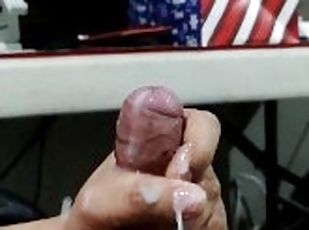 énorme, masturbation, amateur, ejaculation-sur-le-corps, énorme-bite, ados, latina, branlette, ejaculation, solo