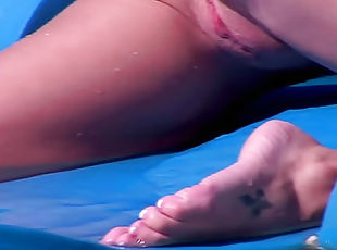 tettone, allaperto, fichette, ragazze-giovani, pornostar, bionde, piscina, bikini, bianche