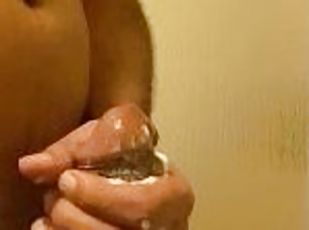 baignade, masturbation, amateur, énorme-bite, latina, branlette, ejaculation-interne, solo, bite