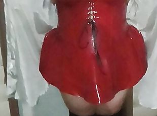 store-pupper, utendørs, amatør, milf, bbw, undertøy, naturlig, latex, brunette, høye-heler