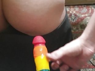 velho, russo, amador, anal, brinquedo, caseiro, jovem18, cavalgando, dildo, mais-velho