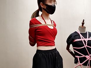 asiatic, in-afara, bdsm, chinezoaica, bondage, exotic, bruneta