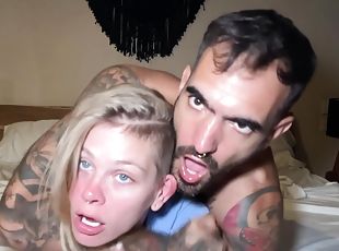 Cute Teen Squirting Slut Loves It Rough - Dripping Pussy Creampie - Sammmnextdoor Date Night #11