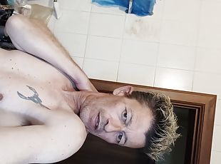 papa, masturbation, amateur, ejaculation-sur-le-corps, énorme-bite, gay, européenne, euro, solo, pappounet