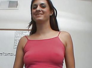 amateur, babes, ejaculation-sur-le-corps, branlette, rétro, horny, américaine, brunette, dure