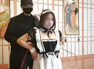 asiatique, cul, bdsm, bâillonnement, chinoise, bondage