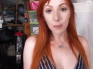 Redhead stepmom fucked by her stepson in POV doggy style