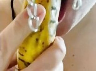 Banana blowjob