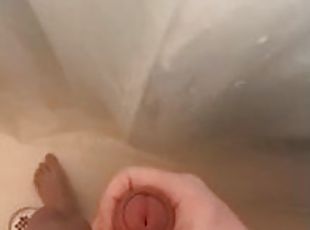 baignade, masturbation, amateur, énorme-bite, fétiche, douche, solo, bite