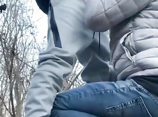 Amateur gay suck outdoor (blowjob in sportwear)