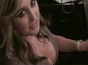 Busty amateur amazes in POV show