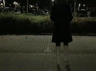 en-plein-air, public, transsexuelle, amateur, milf, jouet, allemand, ladyboy, européenne, euro