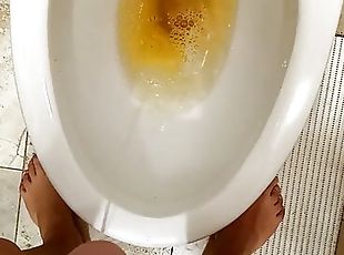 The student waited for the toilet for 2 hours and still managed to pee from a big dick #11