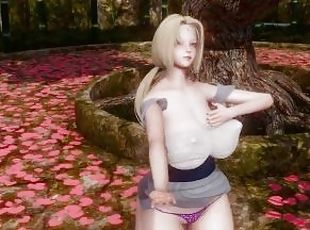 cul, gros-nichons, blonde, hentai, seins