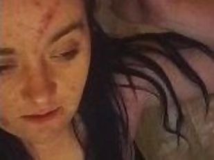 dirty whore gets fucked while bf gone