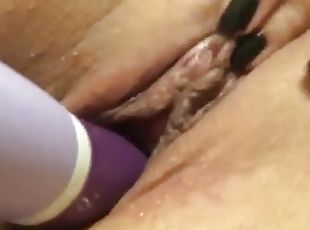 masturbation, orgasme, chatte-pussy, giclée, amateur, milf, ados, jouet, point-de-vue, blonde