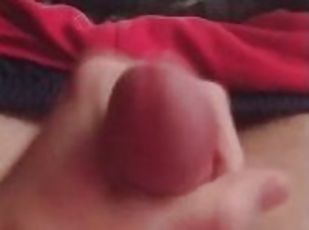 masturbation, amateur, ejaculation-sur-le-corps, maison, point-de-vue, solo