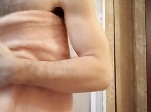 baignade, masturbation, amateur, collège, douche, solo, blanc