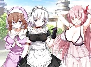 tettone, enormi, cameriere, ragazze-giovani, giovanissime, sedere, bionde, anime, manga