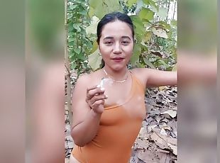 al-aire-libre, amateur, indio, primera-persona, fumando, morena