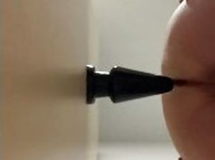 amador, anal, gay, dildo, rabo, sozinho