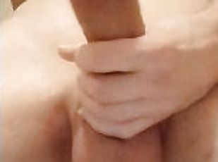 baignade, masturbation, amateur, énorme-bite, branlette, douche, solo, humide, bite