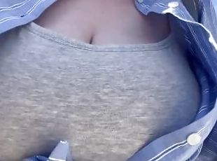 tetas-grandes, amateur, regordeta, natural, tetas, a-solas