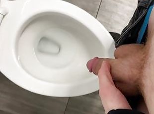 pisser, public, amateur, énorme-bite, ados, toilette, fétiche, solo, bite