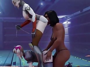 DVa fucked by Mercy&#039;s fuck slave Pharah