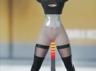 2B fucked in the ass By Sex Robot Version 4